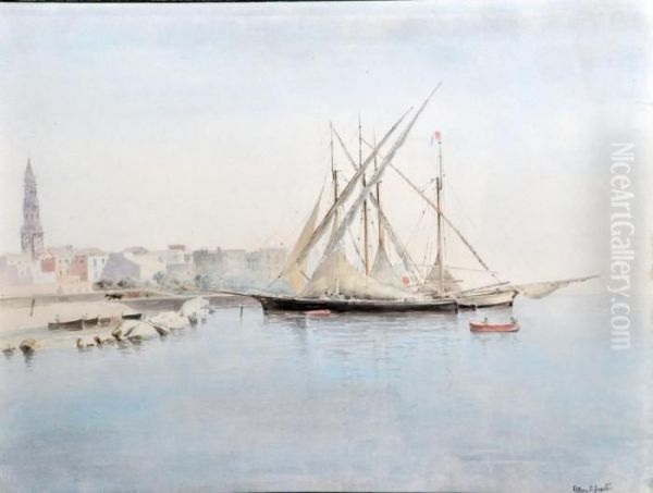 Velieri Oil Painting by Edoardo Monteforte