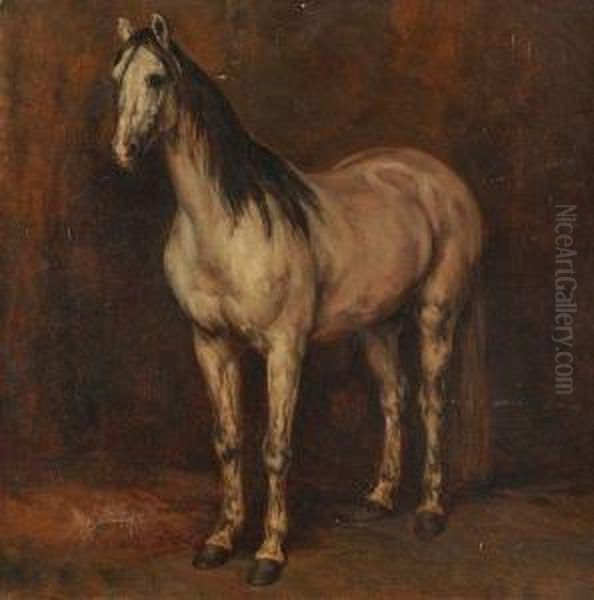 Le Cheval Oil Painting by Antoine Alphonse Montfort