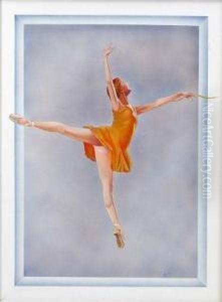 Bailarina. Oil Painting by Vicente Montiel