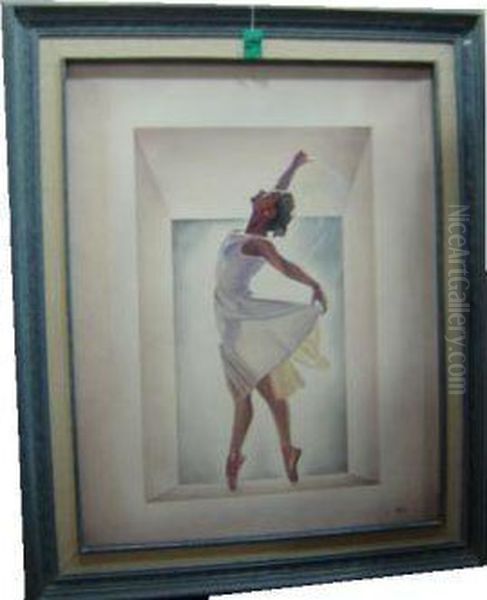 Bailarina. Oleo Sobre Tela Oil Painting by Vicente Montiel