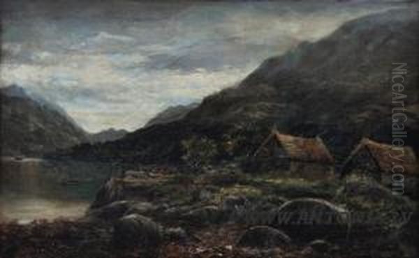 Portancaple Lochlong Oil Painting by J. Montreu