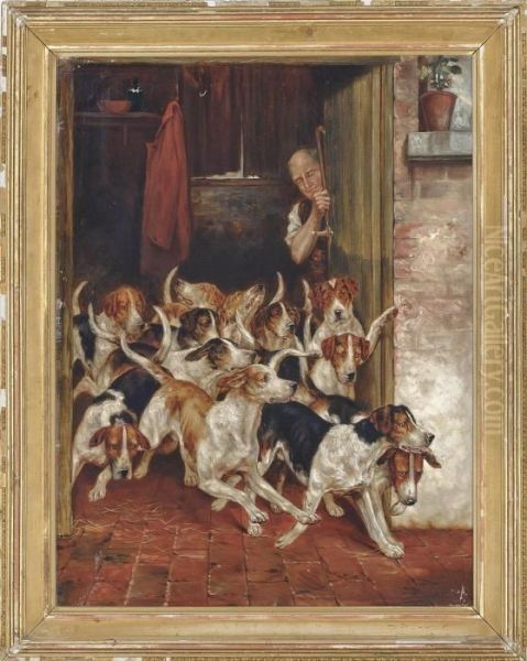 Releasing The Hounds Oil Painting by Fannie Moody