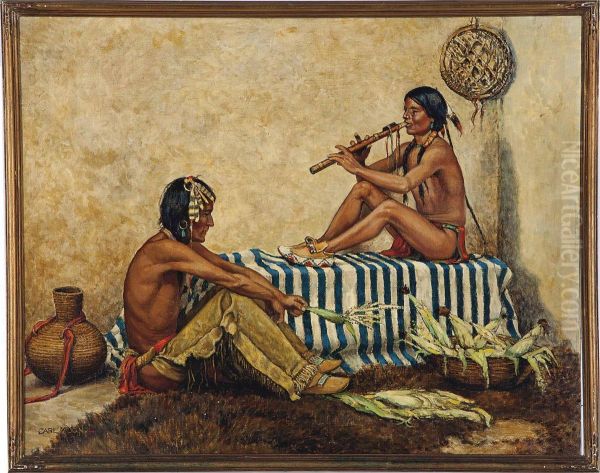 The Corn Song Oil Painting by Carl Moon