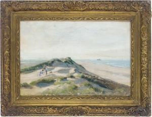 Sand Dunes, Paling Norfolk Oil Painting by Henry George Moon