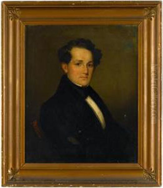 Portrait Of William Davis Oil Painting by Samuel Moon