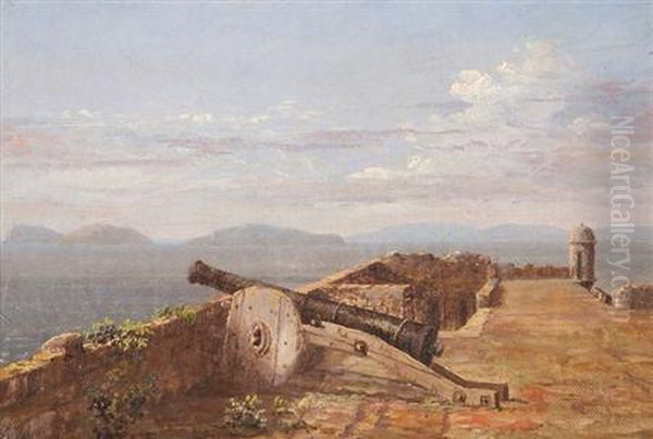 The Last Gun Oil Painting by Nelson Augustus Moore