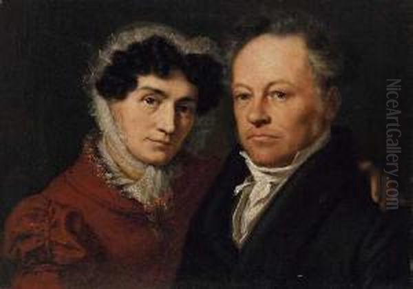 Judas Thaddaus V. Schach Und Seine Frau Josephine by Friedrich Moosbrugger