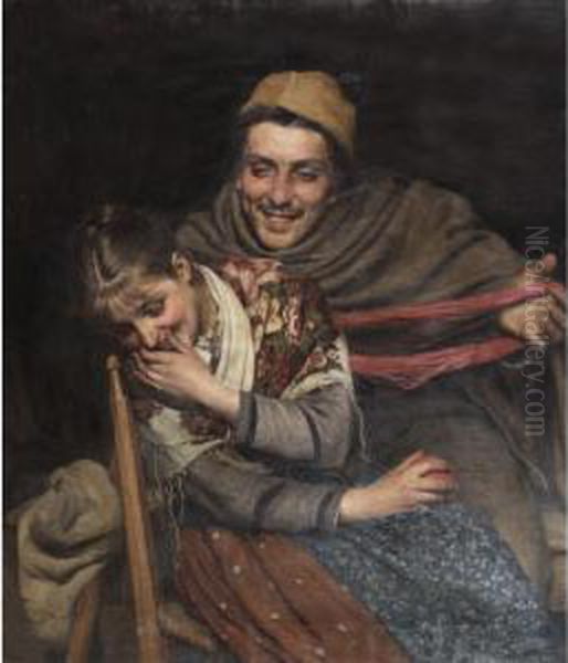 Costumi Romagnoli Oil Painting by Arturo Moradei