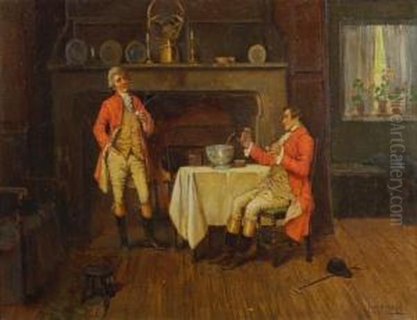 After The Hunt Oil Painting by Edward Percy Moran