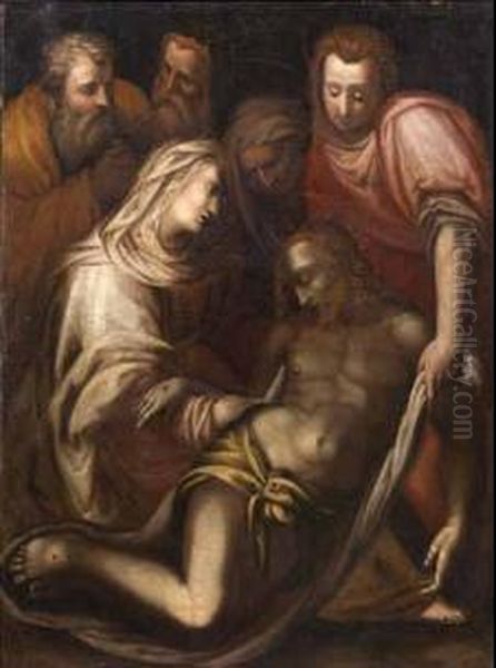 Deposizione Di Cristo Oil Painting by Francesco Morandini da Poppi