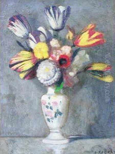 Bouquet De Fleurs Oil Painting by Jean Morax