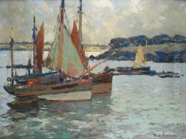 Thonnier A Douarnenez Oil Painting by Paul Morchain