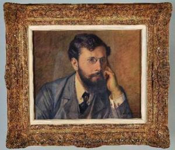 autoportrait Oil Painting by Adrien Moreau