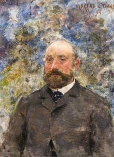 Portrait Presume De Paul Cezanne Oil Painting by Georges Moreau de Tours