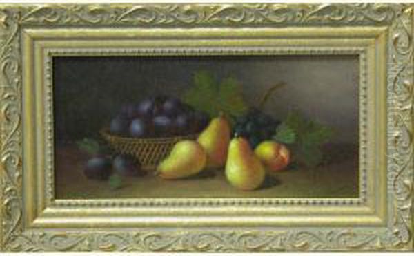 Nature Morte Aux Poires Oil Painting by E. Moreau