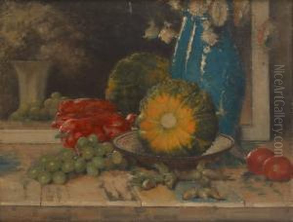 Nature Morte Aux Fruits Oil Painting by Henri Moreau