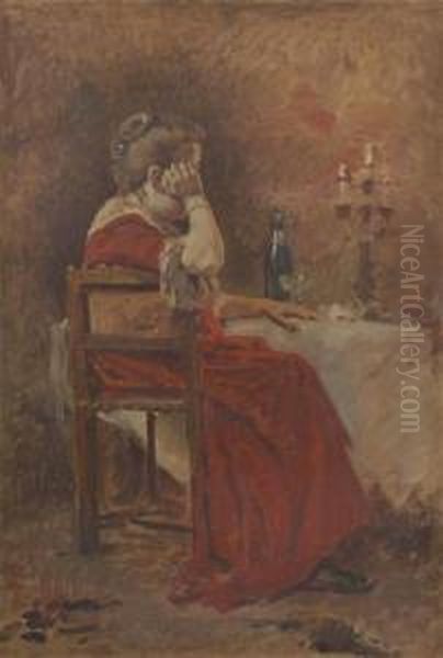 La Longue Histoire Oil Painting by Henri Moreau