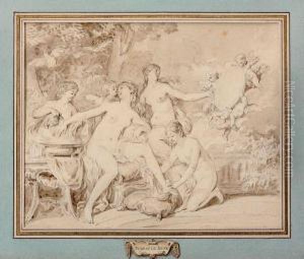 La Toilette De Venus Oil Painting by Jean-Michel Moreau