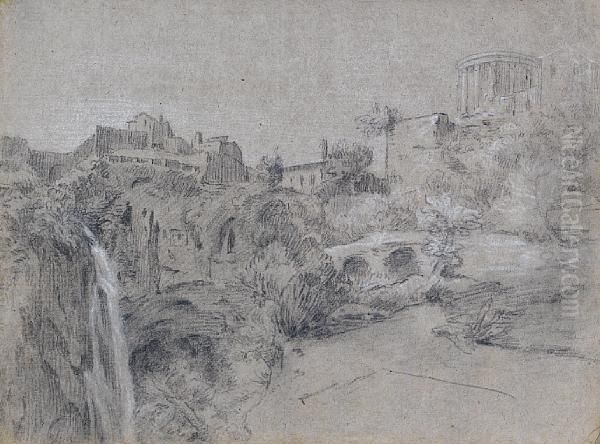 Landscape Drawings In Andaround Rome, Figure Sketches And Various Other Sketches Oil Painting by Jean-Michel Moreau