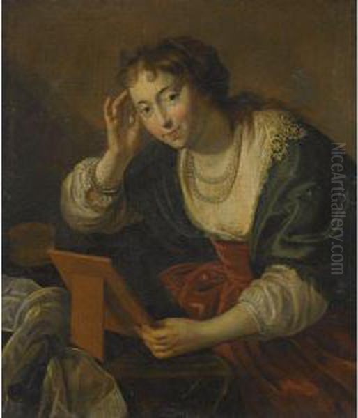 An Allegory Of Vanity Oil Painting by Paulus Moreelse