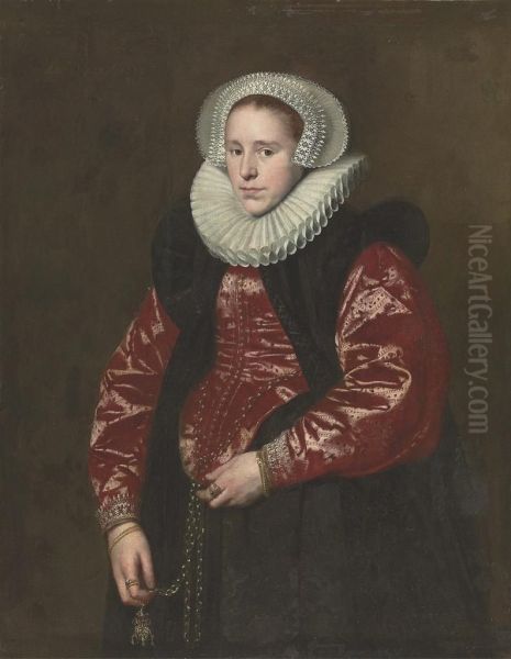 Portrait Of A Lady Oil Painting by Paulus Moreelse