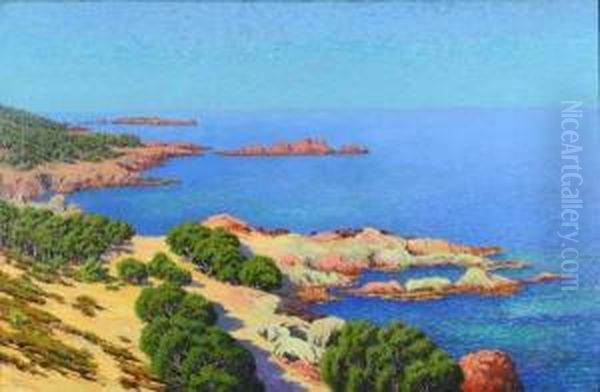 Isle D'ajay Oil Painting by Adelin Charles Morel De Tanguy