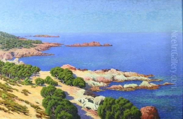 Isle D'ajay Oil Painting by Adelin Charles Morel De Tanguy