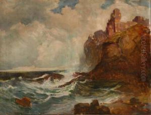 Mare In Burrasca Oil Painting by Ennio Morelli