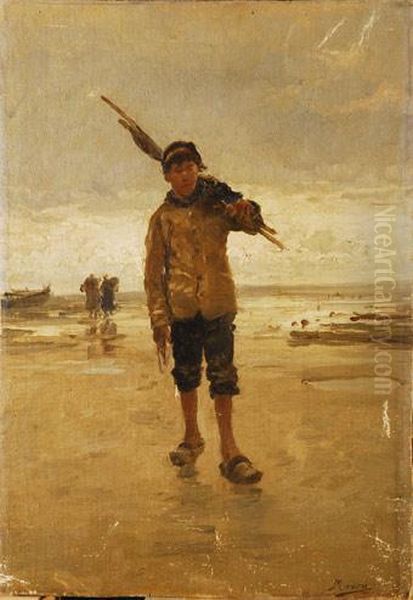 Pescador Oil Painting by Jaime Morera y Galicia