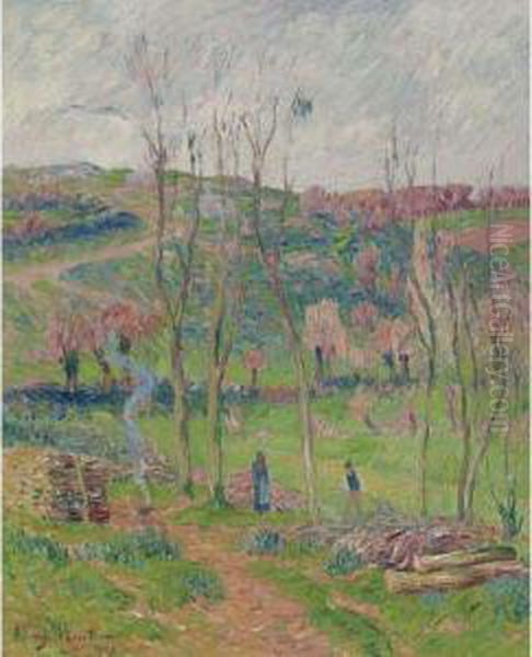 L'hiver En Bretagne Oil Painting by Henri Moret