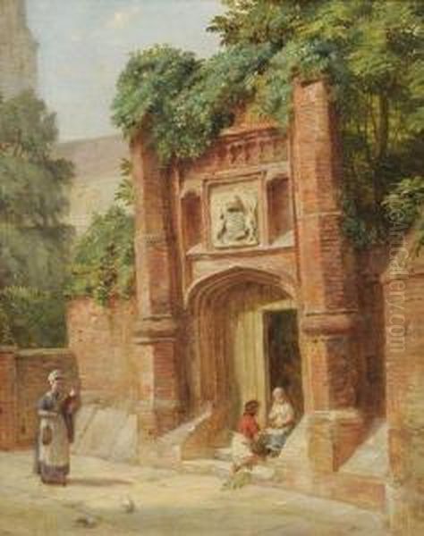 La Porte De Wolseys The Wolseys's Gate Oil Painting by Alfred Morgan