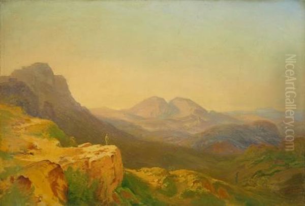 Blick Auf Die Mammellen Oil Painting by Carl Morgenstern