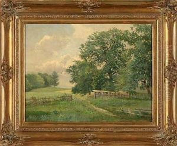 Die Eichen Von Ettenhofen Oil Painting by Carl Ernst Morgenstern