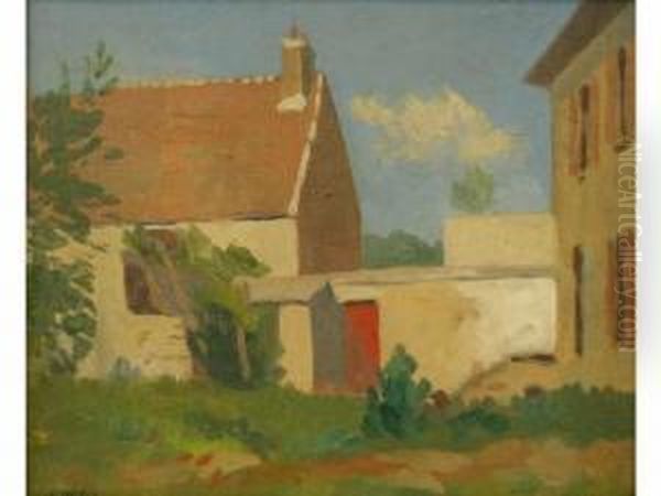 Ferme A Chessy Oil Painting by Louis Morin