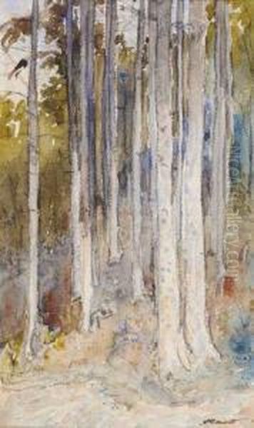 Foret Oil Painting by Auguste, Augustin Morisot