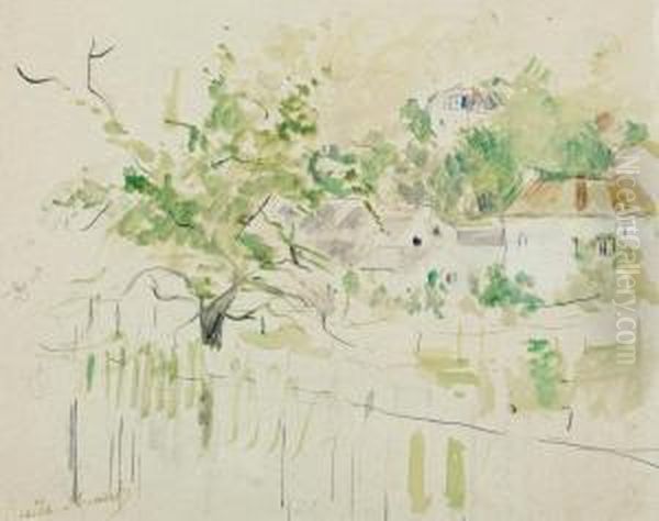 Bougival Oil Painting by Berthe Morisot