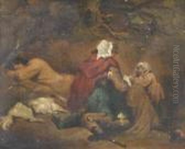 Gipsies Resting Oil Painting by George Morland