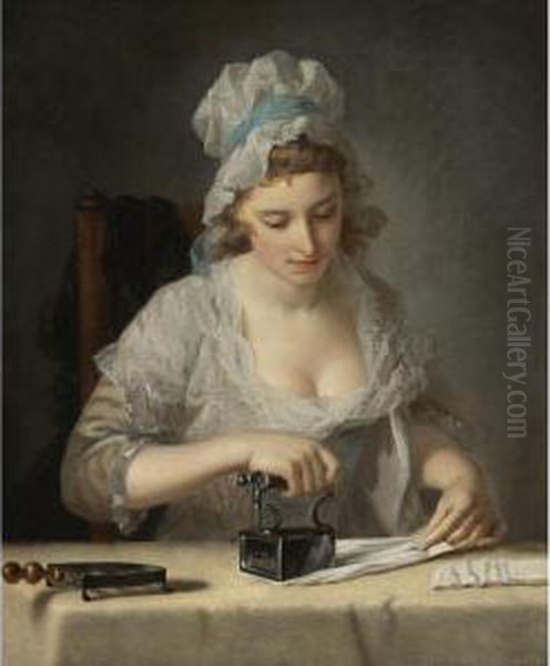 The Laundry Maid Oil Painting by Henry Robert Morland