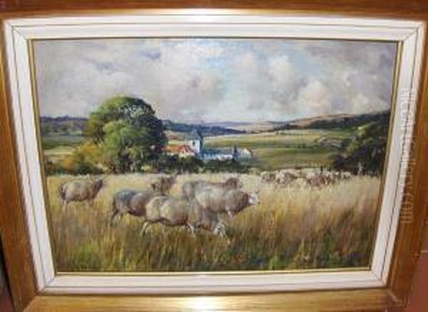 September Morning Oil Painting by Henry Morley