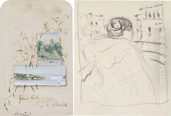 Two Landscapes From An Autograph Book; Oil Painting by James Wilson Morrice