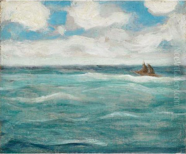 Sailing Off Brittany Oil Painting by James Wilson Morrice