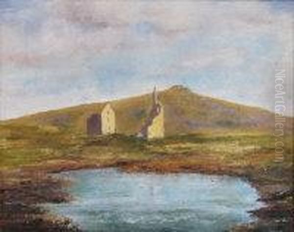 Carn Galva Mine Oil Painting by M. Morris