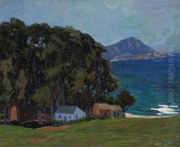 Little Red School House, Carmel Highlands Oil Painting by Theodore Morrow Criley