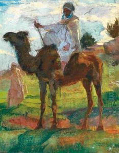 Mehariste A Boghari Oil Painting by Anna Morstadt