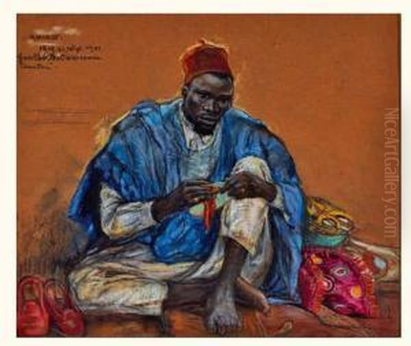 Foulbe Du Cameroun, Amadou Oil Painting by Anna Morstadt