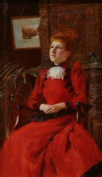 Miss Dignity Oil Painting by George Morton