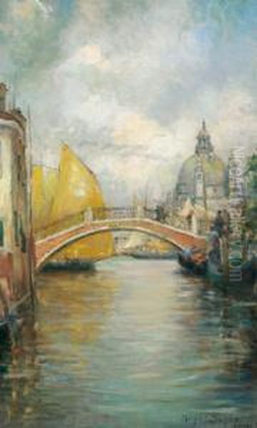 Ein Blick Auf Venedig Oil Painting by Margaret Moscheles