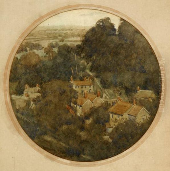 Holford, Somerset Oil Painting by Oswald Moser