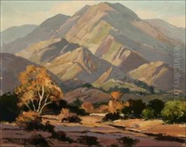 Foothill Landscape Oil Painting by Walter Farrington Moses