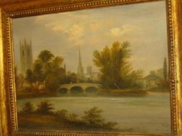 Derwent Street Bridge Oil Painting by Isaac Mosley